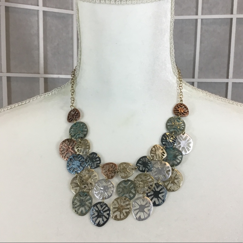 St. Thomas Medallion Bib Necklace